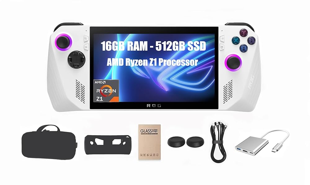 ASUS ROG Ally - AMD Ryzen Z1（ケース付き） Amazon.co.jp: ASUS ROG Ally 7インチ - 120Hz FHD IPS (1920 x